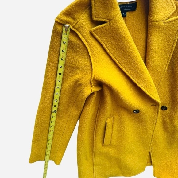 J.Crew Daphne Topcoat in Italian Boiled Wool in Deep Saffron Color Size 8 - Picture 7 of 15